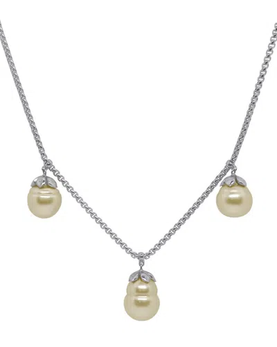 Alor Classique Stainless Steel 11-12mm Pearl Necklace In Metallic