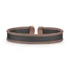 Alor Colorblock Mini Cuff In Black & Chocolate