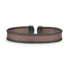 Alor Colorblock Mini Cuff In Chocolate & Black