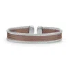 Alor Colorblock Mini Cuff In Chocolate & Grey