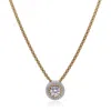Alor Day Diamonds Round Pendant Necklace, 1.15 Tcw Lab Grown Diamonds In Gold