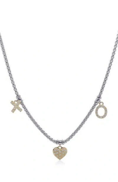 Alor ® Diamond Charm Box Chain Necklace