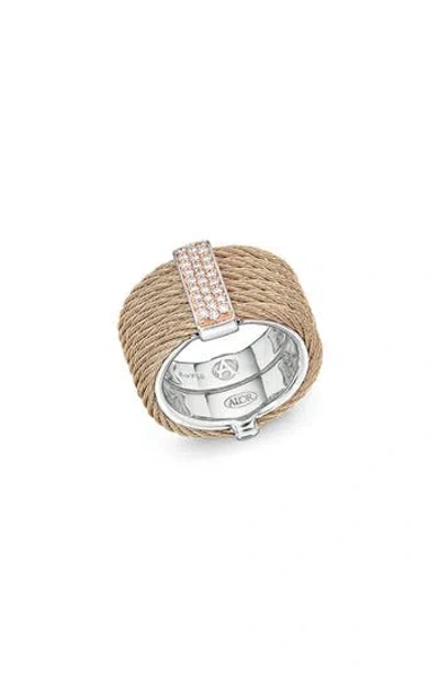 Alor ® Diamond Rope Ring In Rose