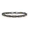Alor Double Twist Stackable Bracelet In Black & Yellow In Multi