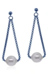 Alor ® Freshwater Pearl Chain Drop Earrings