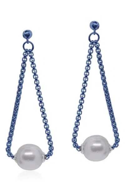 Alor ® Freshwater Pearl Chain Drop Earrings