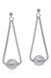 Alor ® Freshwater Pearl Chain Drop Earrings