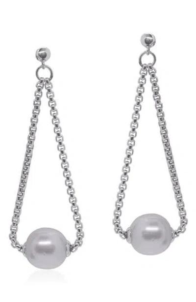 Alor ® Freshwater Pearl Chain Drop Earrings