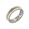 Alor Men's Band Ring In Grey In Gray