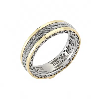 Alor Men's Band Ring In Grey In Gray