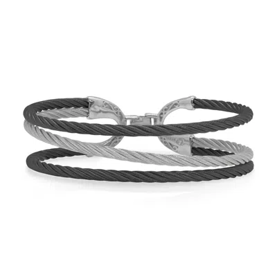 Alor Men's Transverse Bracelet In Black & Grey In Multi