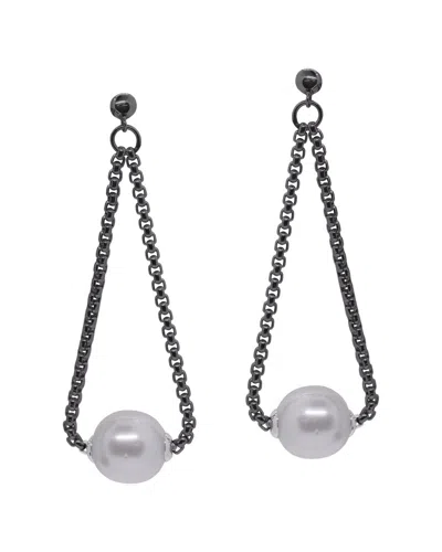 Alor Noir 14k & Stainless Steel 11-12mm Pearl Earrings In Metallic