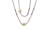 Alor Pearl Station Necklace In Chocolate In Gold