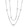 Alor Pearl Station Necklace In Grey In Gray
