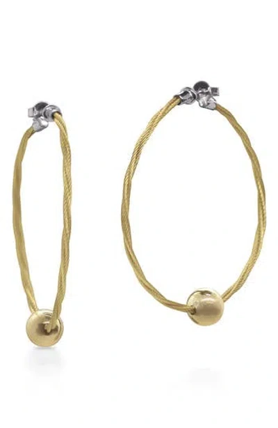 Alor ® Rope Hoop Earrings In Yellow