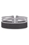 Alor ® Stacked Cable Cuff Bracelet In Brown