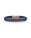 Alor Stainless Steel Cable Bangle Bracelet In Blue
