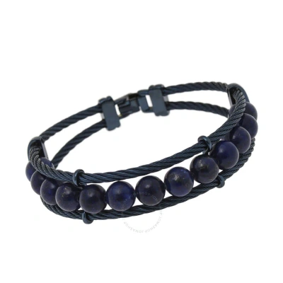 Alor Stainless Steel Lapis Layered Bracelet 04-24-m921-25 In Blue