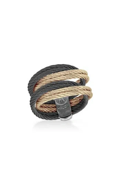 Alor ® Tri-tone Rope Ring In Black Rose
