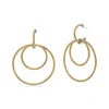 Alor Triple Drop Hoop Earring In Yellow In Yellow