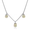 Alor Triple Drop Necklace In Grey & Yellow In Multi