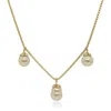 Alor Triple Drop Necklace In Yellow In Yellow