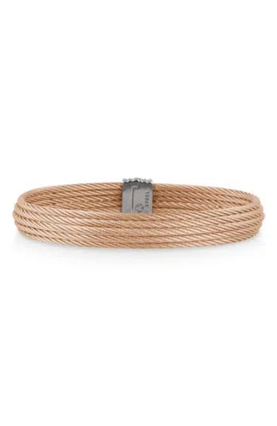 ALOR ALOR® TWISTED CABLE STAINLESS STEEL BANGLE BRACELET