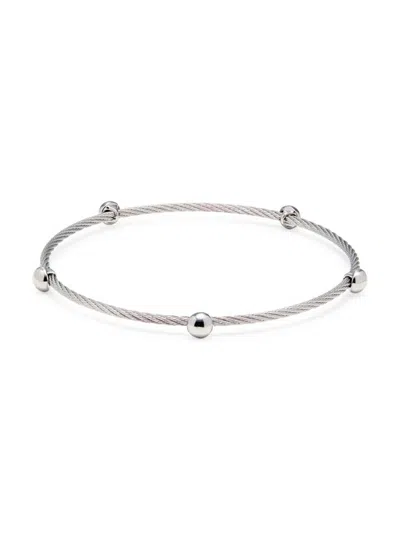 Alor Women's Classique Stainless Steel Cable Station Bracelet In Neutral