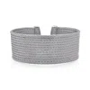 Alor Grey Cable Cuff Essentials 12-row Cuff In Gray