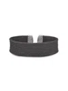 ALOR WOMEN'S ESSENTIAL CUFFS BLACK STAINLESS STEEL CABLE BRACELET