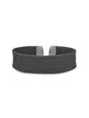 Alor Women's Essential Cuffs Black Stainless Steel Cable Bracelet In Black