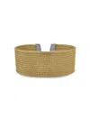 ALOR WOMEN'S ESSENTIAL CUFFS GOLDTONE STAINLESS STEEL CABLE BRACELET