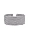 Alor Grey Cable Cuff Essentials 12-row Cuff In Grey