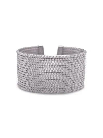 Alor Women's Essential Cuffs Stainless Steel Cable Bracelet In Neutral