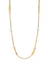 ALOR WOMEN'S GOLDTONE STAINLESS STEEL & 6MM FRESHWATER PEARL NECKLACE