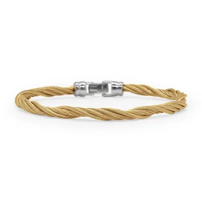 Alor Women's Modern Twist Stackable Bracelet In Yellow In Gold