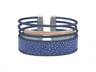 Alor Women's Multi Strand Cuff Bangle In Blueberry & Rose