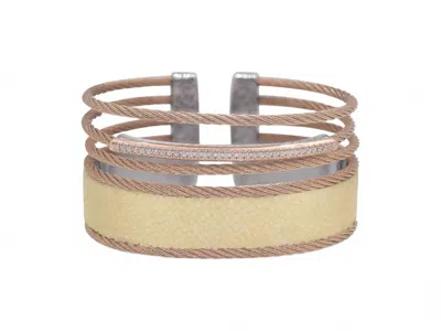 Alor Women's Multi Strand Cuff Bangle In Carnation In Yellow