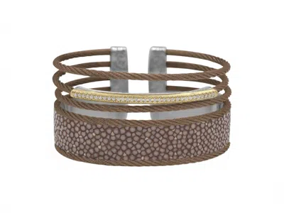Alor Women's Multi Strand Cuff Bangle In Chocolate In Brown