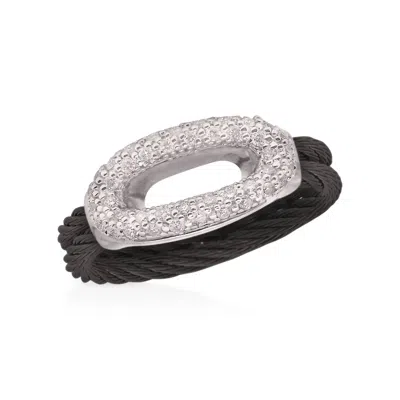Alor Women's Open Oval Ring In Black