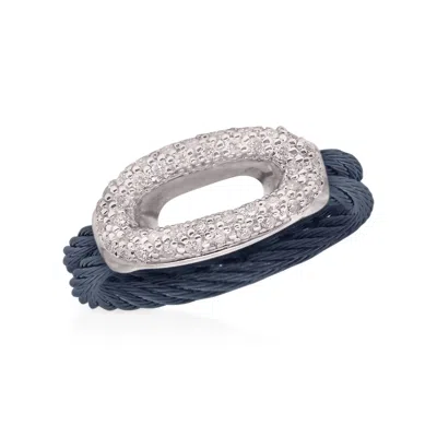Alor Women's Open Oval Ring In Blueberry