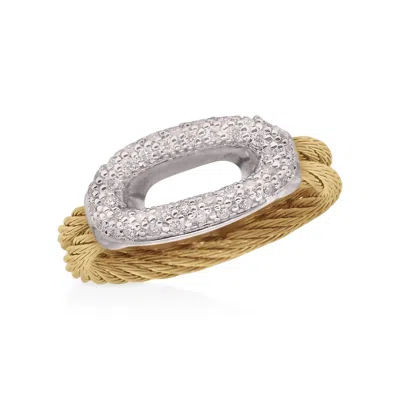 Alor Women's Open Oval Ring In Yellow In Metallic