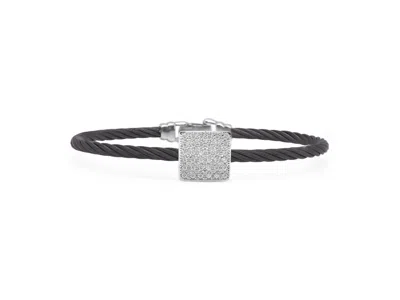 Alor Women's Square Disc Diamond Bangle In Black