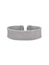 ALOR WOMEN'S STAINLESS STEEL CABLE CUFF BRACELET