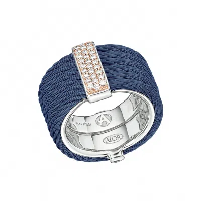 Alor Women's Wide Band Ring In Blueberry