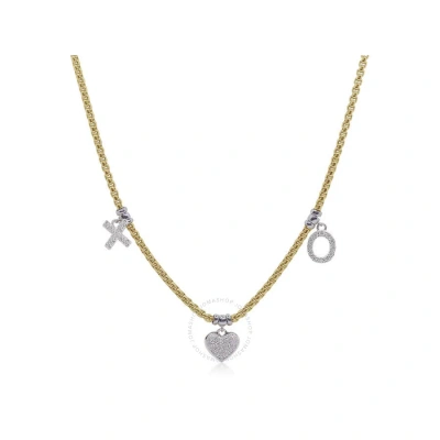 Alor Yellow Chain Expressions Of Love Xo Charm Necklace With 14kt Gold & Diamonds