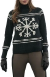 Alp N Rock Alora Mock Neck Ski Sweater In Black