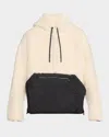 Alp N Rock Alpine Water-repellent Faux Shearling Pullover In Ivory