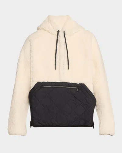 Alp N Rock Alpine Water-repellent Faux Shearling Pullover In Ivory