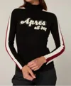 Alp N Rock Aprés All Day Mockneck Shirt In Black In Black